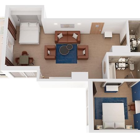 Hilton Rijeka Costabella Beach Resort And Spa Exterior photo A 3D floorplan of a typical hotel room