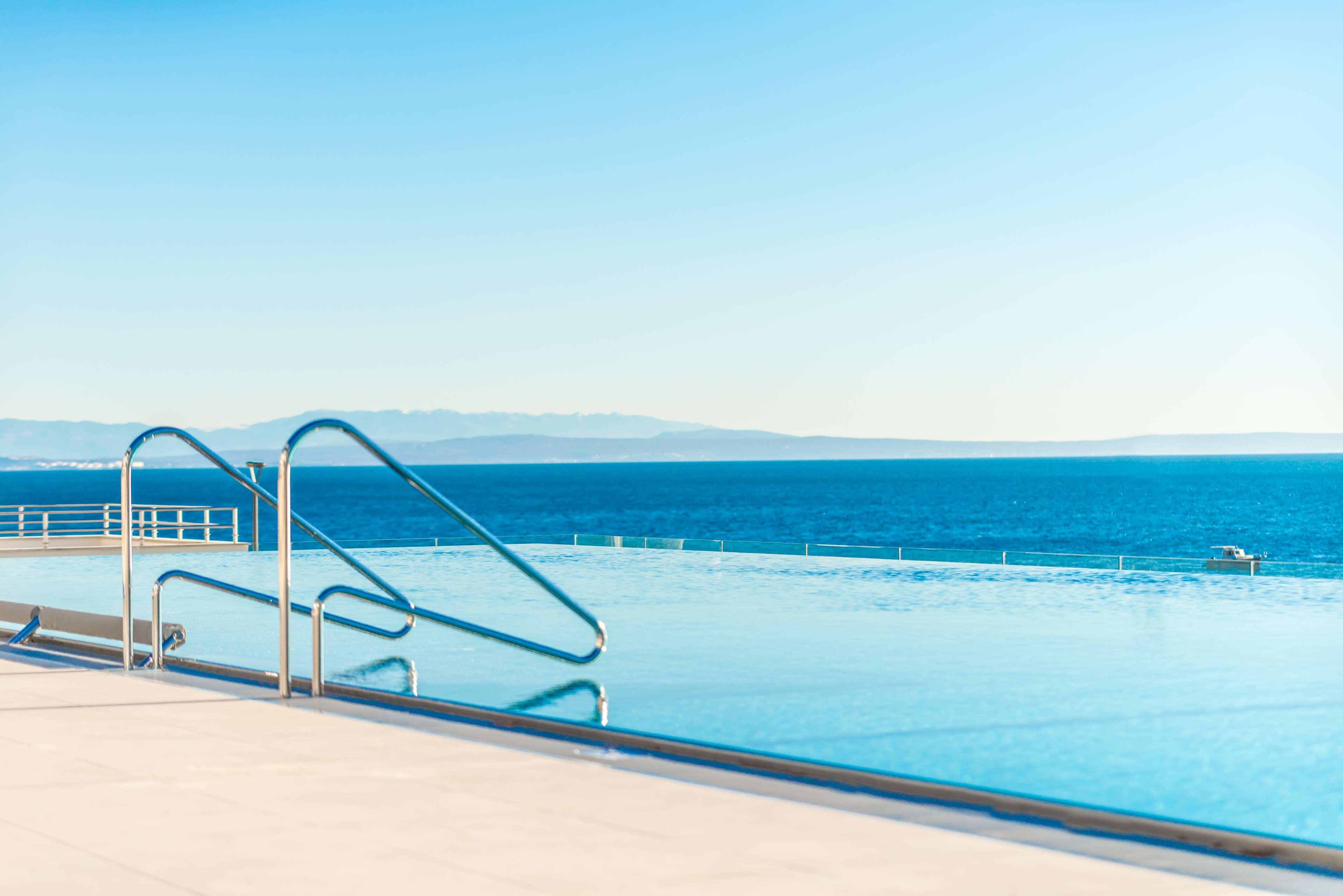 Hilton Rijeka Costabella Beach Resort And Spa Exterior photo The pool at the Hotel