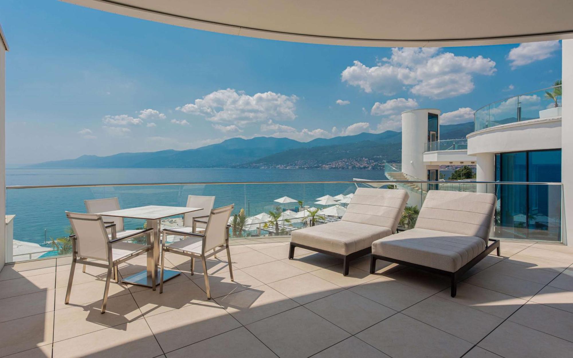 Hilton Rijeka Costabella Beach Resort And Spa Exterior photo View from the hotel